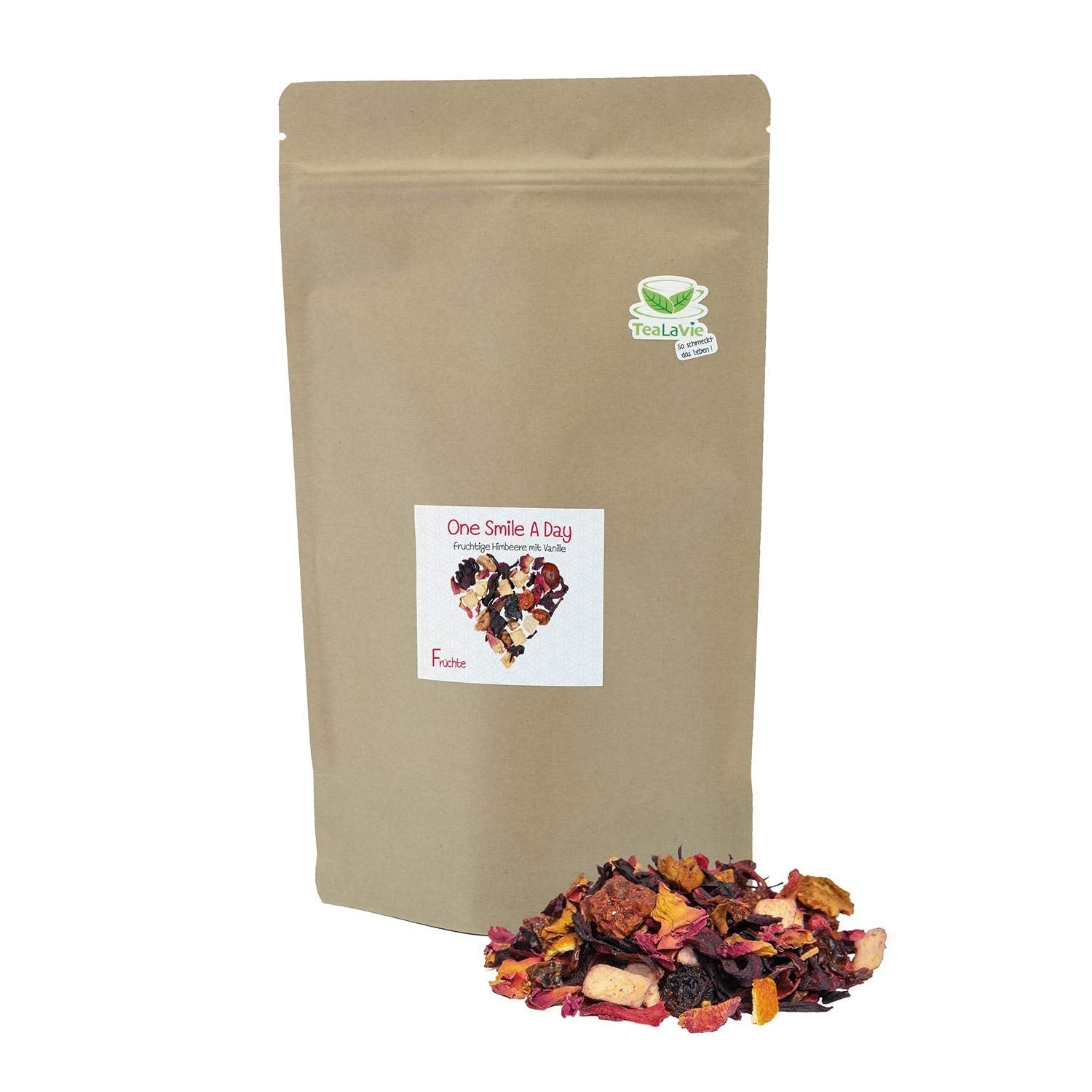 Tealavie - Thee voor kinderen zonder suiker - Wilde aardbeien en rabarber (200 g) Tealavie Fruit - Losse fruitthee