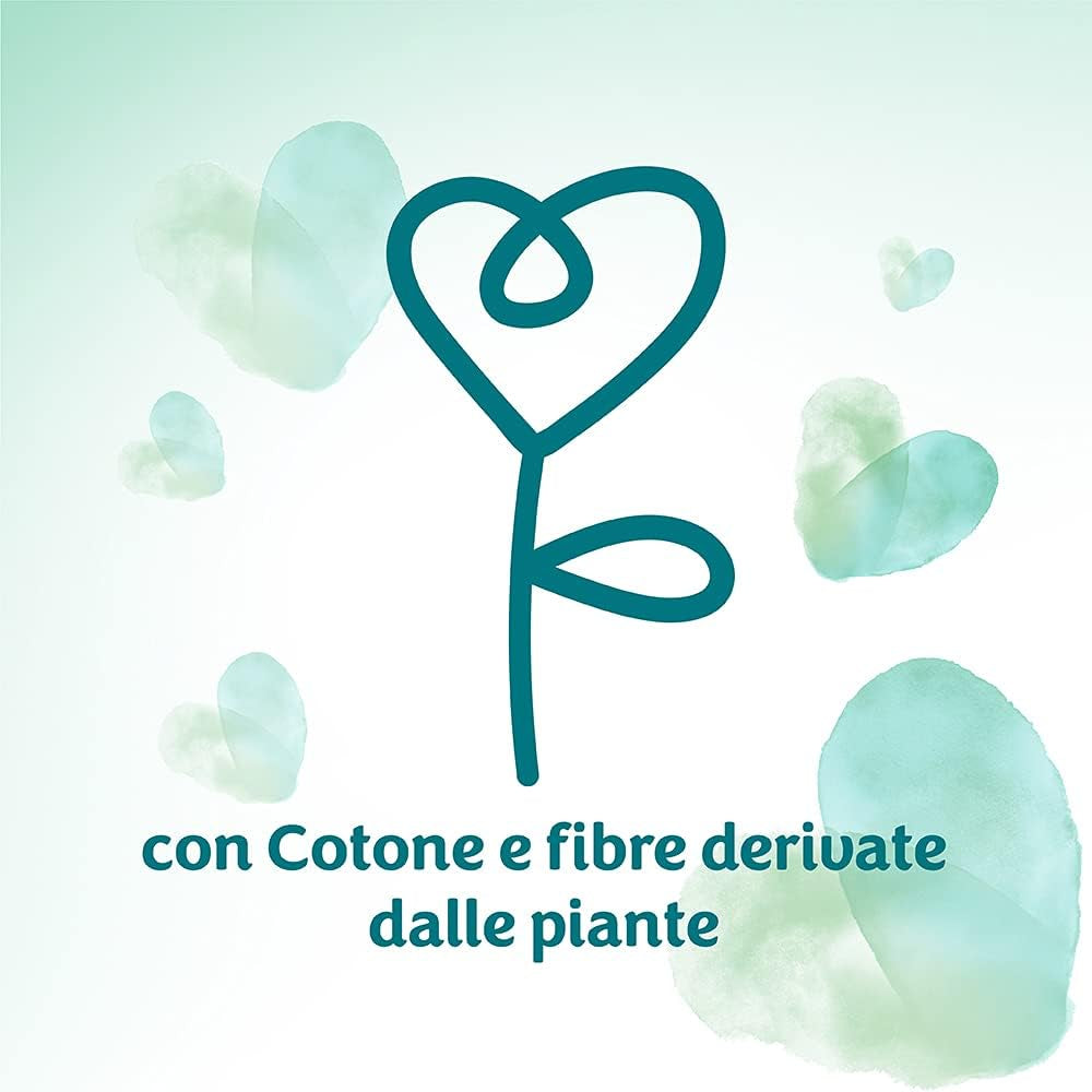 Pampers Acqua Pura Babydoekjes 468 stuks (3 stuks) - 99% water, 100% katoen, 0% plastic, alcohol en parabenen - Ideale reinigingsdoekjes voor de gevoelige huid, vochtig, geen toegevoegde ingrediënten