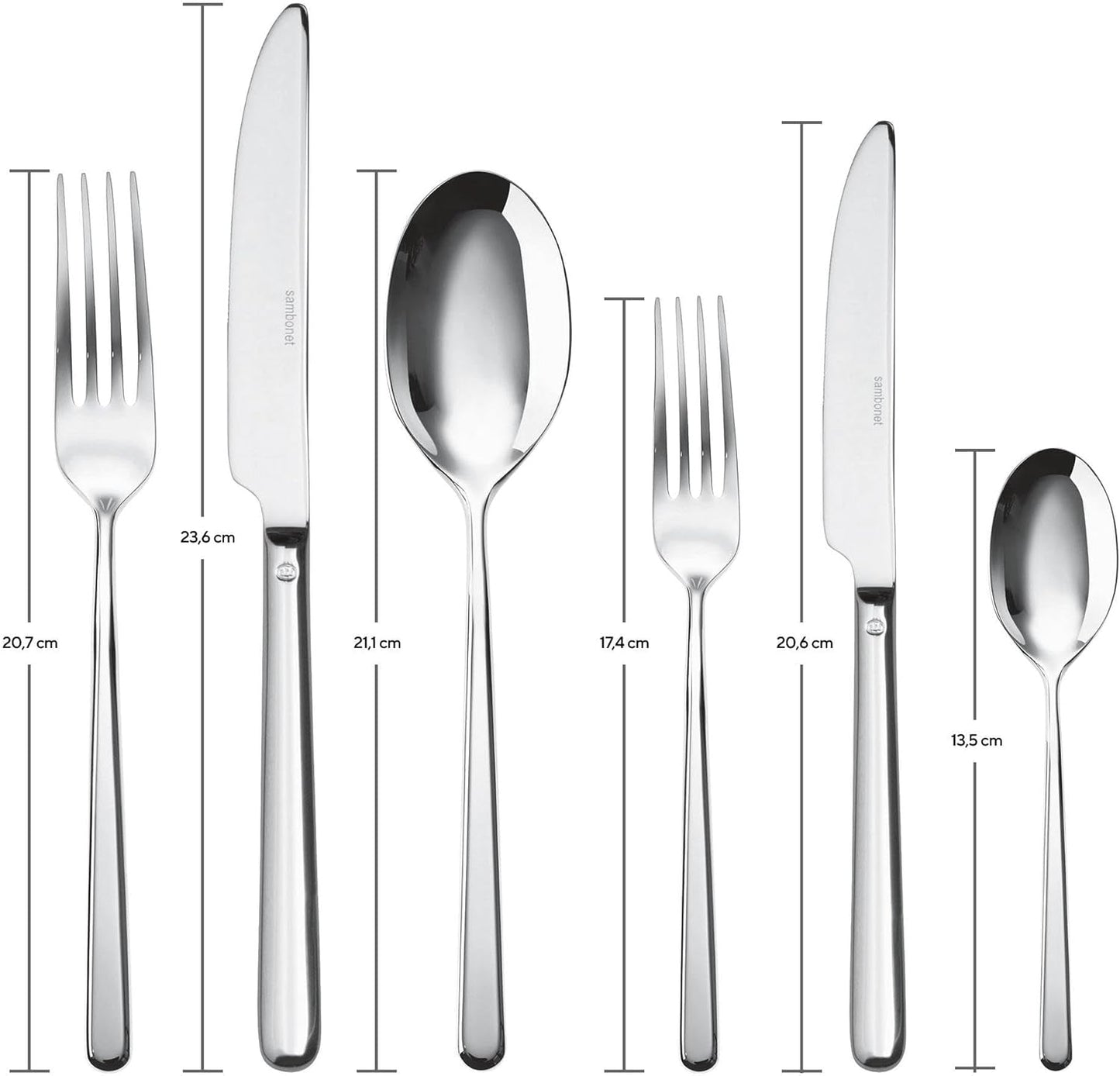 Sambonet 52513-83 Bestek 36-delig, RVS Keuken Naty Shop