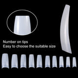 1000 stuks kunstnagels 10 maten Natuurlijke nageltips Kunstmatige Franse nageltips Kunstnageltips Valse nageltips Box Art Tips voor dames meisjes