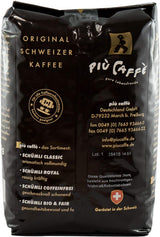 Café Crème Kaffeebohnen, würzig, kräftig, intensiv en gehaltvoll, Arabica en Robusta, Schweizer Trommelröstung, ganze Bohnen für Volllautomaten Schümli Royal 1 kg