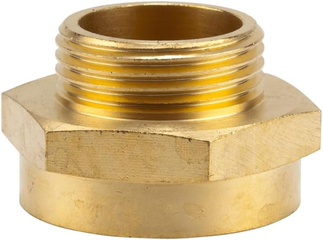 Gardena Messing Verloopnippel: Messing connector voor schroefdraadverloop bijv. voor pompen, 33,3 mm buitendraad (G 1 inch) / 42 mm binnendraad (G 1 1/4 inch) (7266-20)