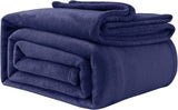 Gezellige deken Pluizige fleecedeken 130 x 150 cm Beddekens Bankdeken Grote zachte dekens en plaids voor volwassenen Bankspreien Warm Machinewasbaar Zwart Good Nite bedden en dekens Marineblauw 230 x 270 cm