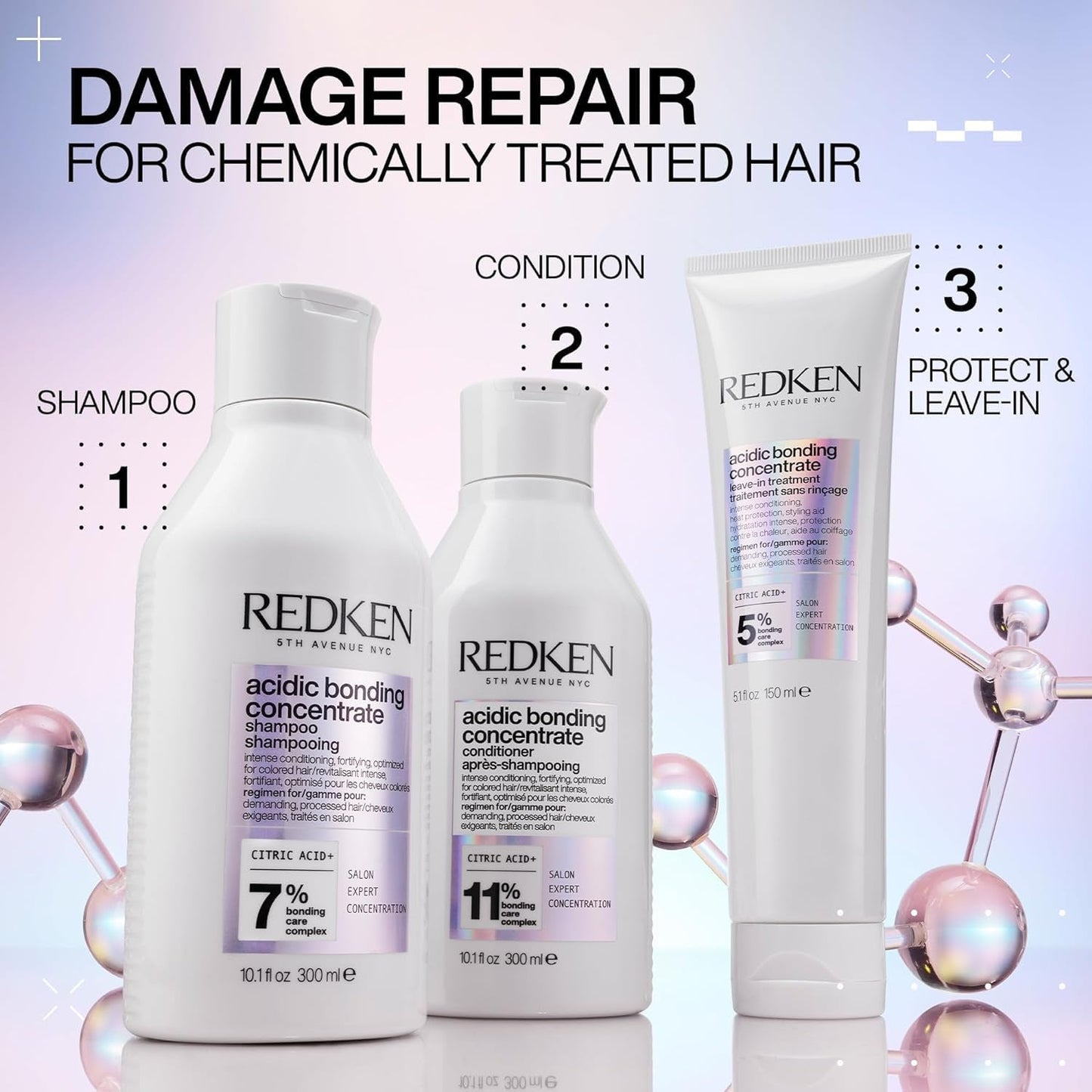 Redken Acidic Bonding Shampoo Concentraat voor gekleurd haar, 300ml Redken Douche en bad
