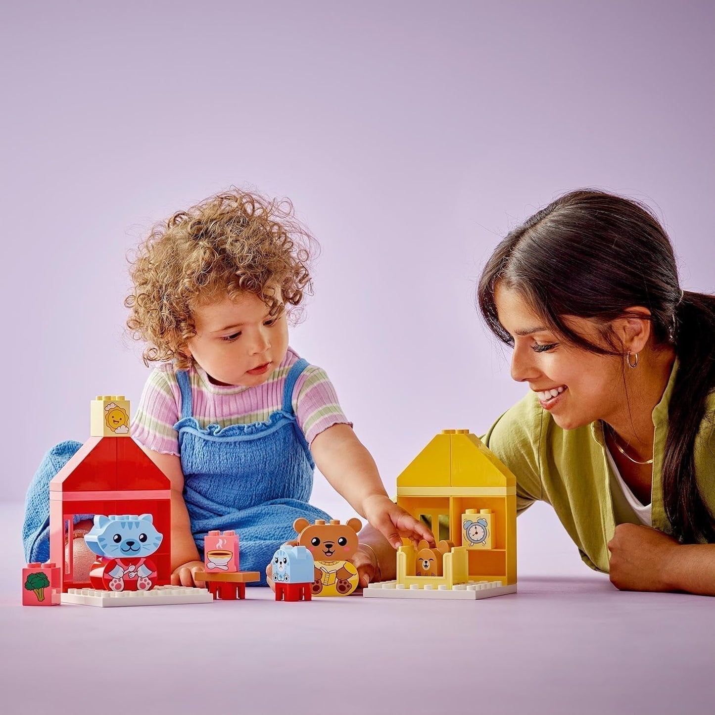 LEGO DUPLO Alledaagse Routines: Eten & Bedtijd, leerspeelgoed voor peuters om de sociale en emotionele ontwikkeling te stimuleren, met 4 dierfiguren, cadeau voor kinderen vanaf 18 maanden 10414 Bouwsets Besuche den LEGO-Store