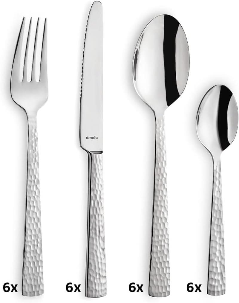 Amefa Felicity bestekset, 24-delig, voor 6 personen, RVS 18/0 Keuken Naty Shop