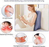 Leeskussen voor bed en bank, verenkussen, traagschuim bedkussen, zijslaapkussen, ergonomisch rugsteunkussen voor lezen en tv kijken