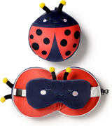 Puckator Relaxeazzz Reiskussen met lieveheersbeestjemasker - Zachte dieren, Veelkleurig, 1 Unité (set van 1) Reiskussens Naty Shop Standaardtitel