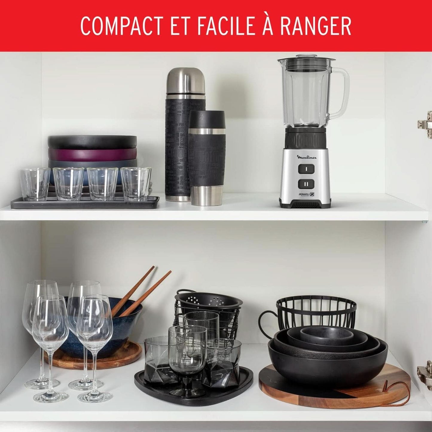 Blender Pulseo LM17GD, 400 W, 4 messen, 700 Ml, Draagbare container 600 Ml Keuken Naty Shop