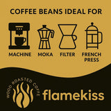 Koffiebonen 1 kg – Arabica- en Robusta-espressobonen van hoge kwaliteit, met de hand gebrand boven een houtvuur voor een rijke en aromatische koffie-ervaring met hele bonen