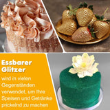 Eetbare glitters, set van 6 tinten, 5 gram Glitter Naty Shop
