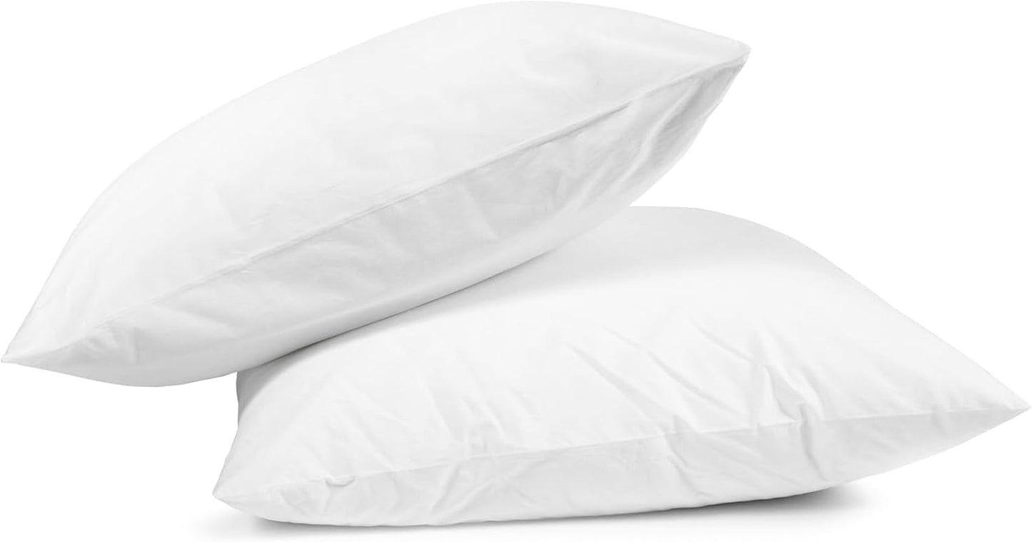 HOMLA Toby vulkussenset van 2, 45X45Cm, wit, premium polyester, maatvast en gemakkelijk te onderhouden Naty Shop standaard kussens