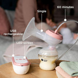 Tommee Tippee Made for Me Unieke elektrische borstkolf, sterke zuigkracht Accessoires Voeding en borstvoeding Bebe Naty Shop
