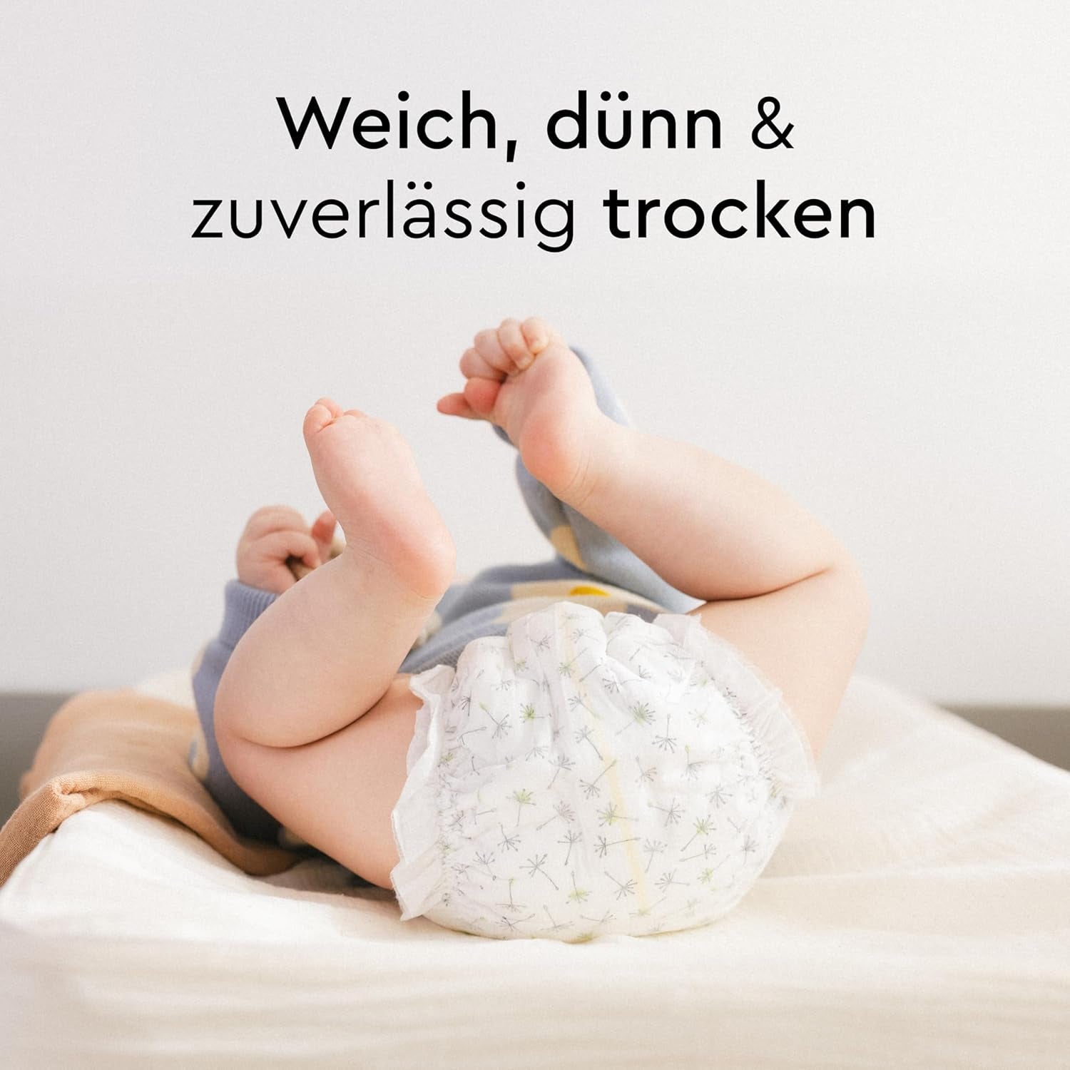 LILLYDOO Babyluiers Huidvriendelijk - Maat 3 (6-10kg), 29 stuks, Betrouwbare lekbescherming, Zacht, Geurvrij en Lotionvrij voor gevoelige huid, Dermatologisch getest