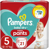 Luiers Pampers 81657566 Baby-Dry broek, wit