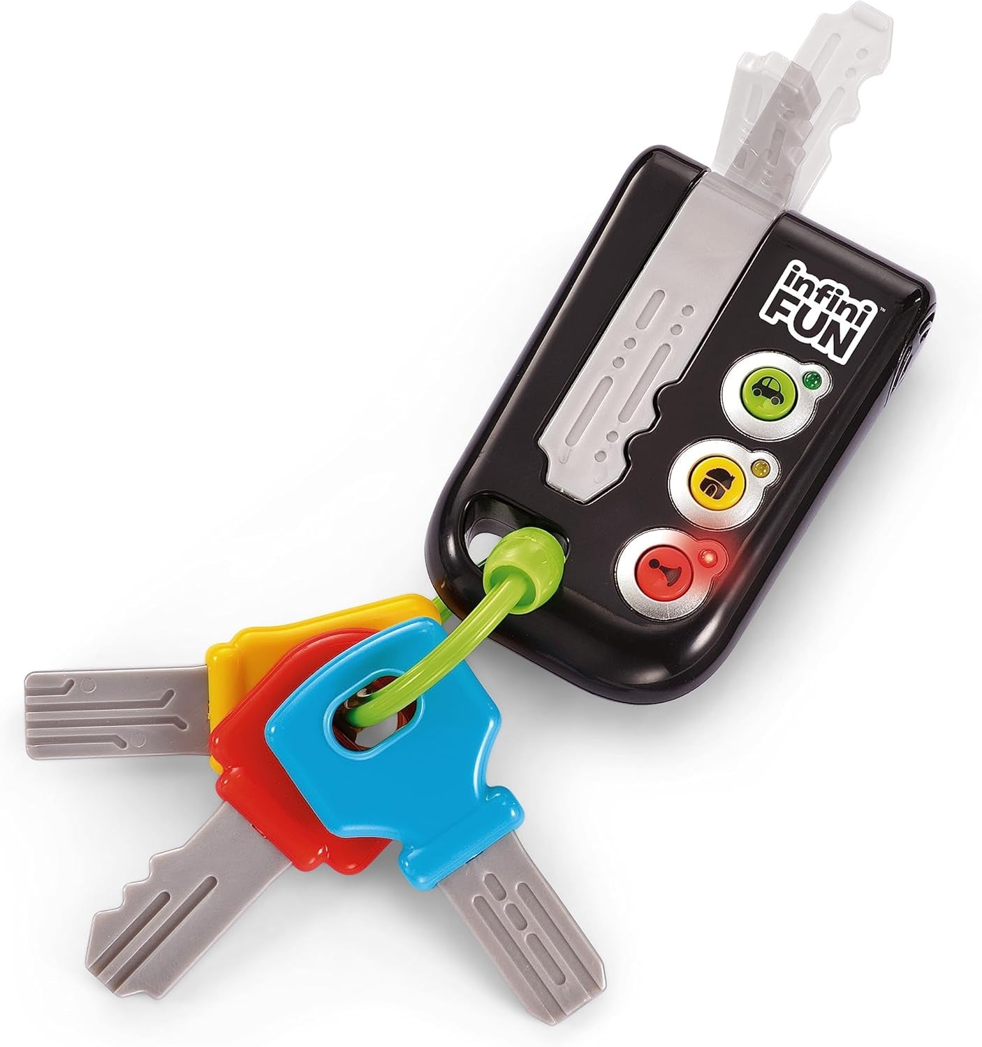 My Duo High-Tech Phone + Key - Een zeer realistische telefoon en sleutel. - Speelgoed voor meerdere leerprojecten vanaf 12 maanden Bebe Naty Shop Toys