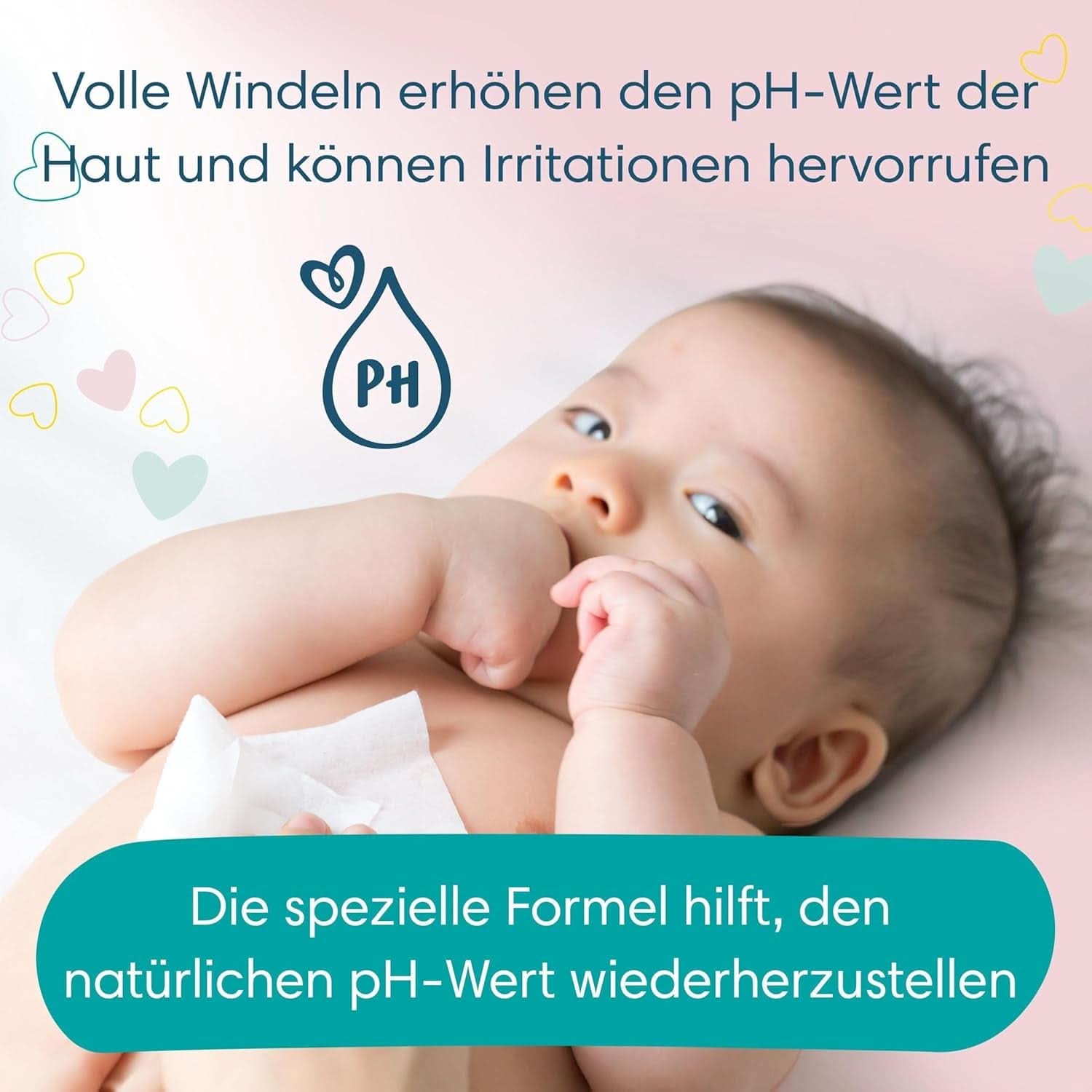 Pampers Sensitive Feuchttücher 5 Packungen Mit 52 Stück - 260 Feuchttücher, Ohne Duft, Für Eine Sanfte en Weiche Reinigung Naty Shop