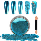 Chrome Nagel Pulver Spiegel Effect Metallic Staub Holografisch Glitter Glasierte Maniküre Decoratie Reflektierende Pigment voor DIY Gel Polish Nail Art, Harz Handwerk, Geschenke voor Goud
