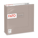 Fato, papieren wegwerpservetten, ideaal voor informele lunches en buffetten, verpakking van 50 servetten, maat 33X33, in 4 gevouwen, 2 lagen, tortelduif, 100% puur cellulosepapier, FSC-gecertificeerd
