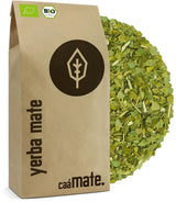BIO Yerba Mate Thee 1 kg ● Origineel ● Rijp ● Ongebrand ● Luchtgedroogd ● Rookvrij ● Plasticvrij ● Fair Trade ● Matethee van matebladeren, matestukjes en matebladpoeder ● DE-ÖKO-006