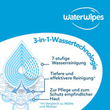 WaterWipes Sensitive+ Hydrating Boost Vochtige doekjes, Hydraterende doekjes, 360 stuks (6 stuks), 3 in 1 Schoon, Verzorgend, Hydrateren, 99% Aloë Vera Water, Ongeparfumeerde babydoekjes