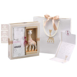 Sophie de Giraf verjaardagscadeauset Sophiesticated rammelaar pouet 00012 Speelgoed Bebe Naty Shop Stele Sophie La Girafe set deken en bijtspeeltje voor kinderen