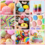 Voedselkleuring - 20 kleuren x 10 ml geconcentreerde vloeibare kleurstof voor taartdecoratie, bakken, koekjes, macarons - suikervrije kleurstof voor drankjes, taartdecoratie, doe-het-zelf-slijm, paaseieren