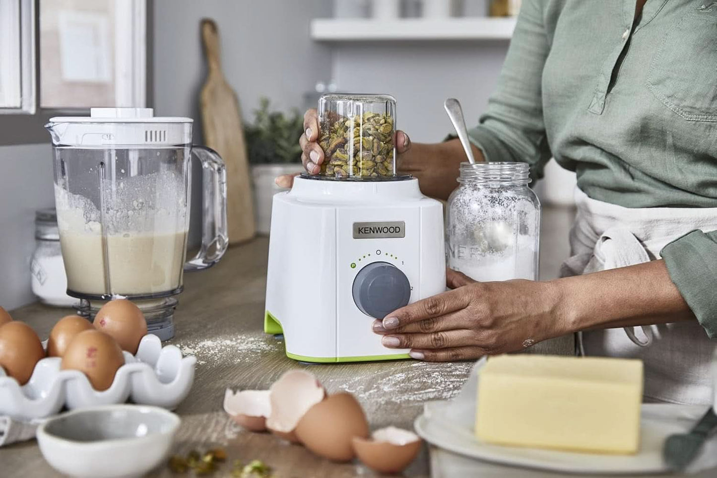 Kenwood BLP41.C0WH Mengkraan, Kunststof, Grau, Weiß Keuken Naty Shop