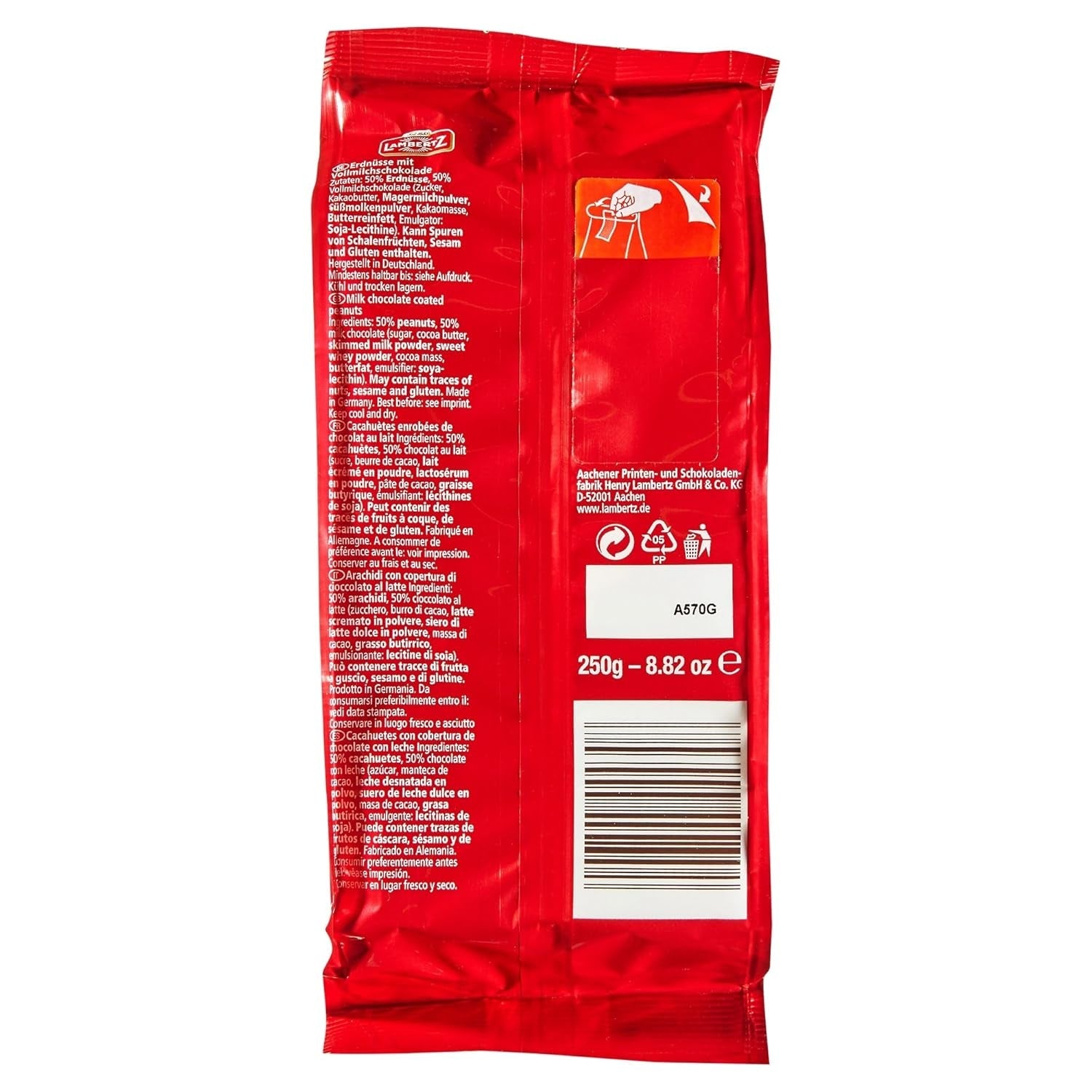 Pindagebergte melkchocolade (250 g)