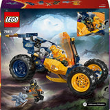 LEGO NINJAGO Arin's Ninja off-road buggy, ninja speelgoed met auto, draak en 4 minifiguren, buggy model avonturenset voor kinderen, verjaardagscadeau voor jongens en meisjes vanaf 7 jaar oud 71811 Bouwsets Beuche in LEGO-Store