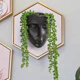 Notakia gefacetteerde wandgemonteerde binnen-buiten plantenbak met afvoer voor vetplanten, cactussen en kleine planten, unieke huisdecoratie, cadeau voor vrienden en familie