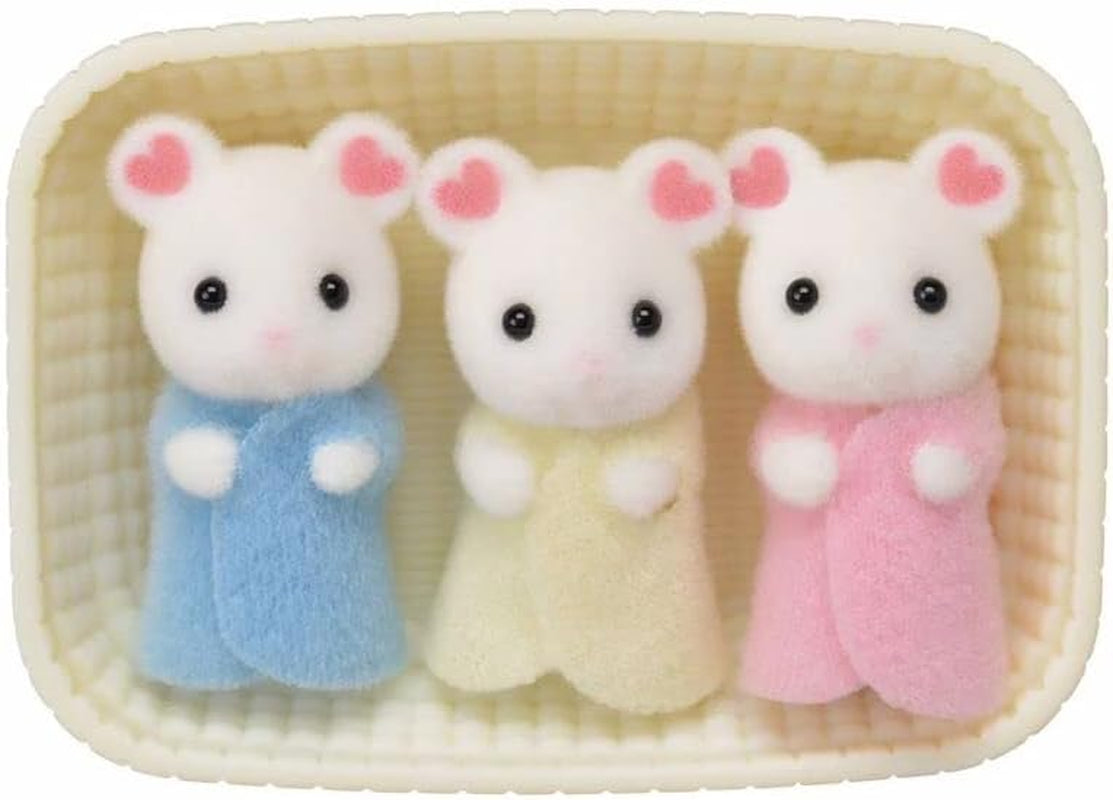 Sylvanian Families L5337 Marshmallow Mouse Triplets - Poppenhuisfiguren Naty Shop-poppen