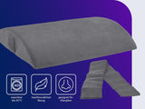 Traumnacht orthopedisch rug-/lendenkussen met visco-elastische schuimkern en huidvriendelijke microfleece hoes, Oeko-Tex gecertificeerd, vervaardigd volgens Duitse kwaliteitsnormen