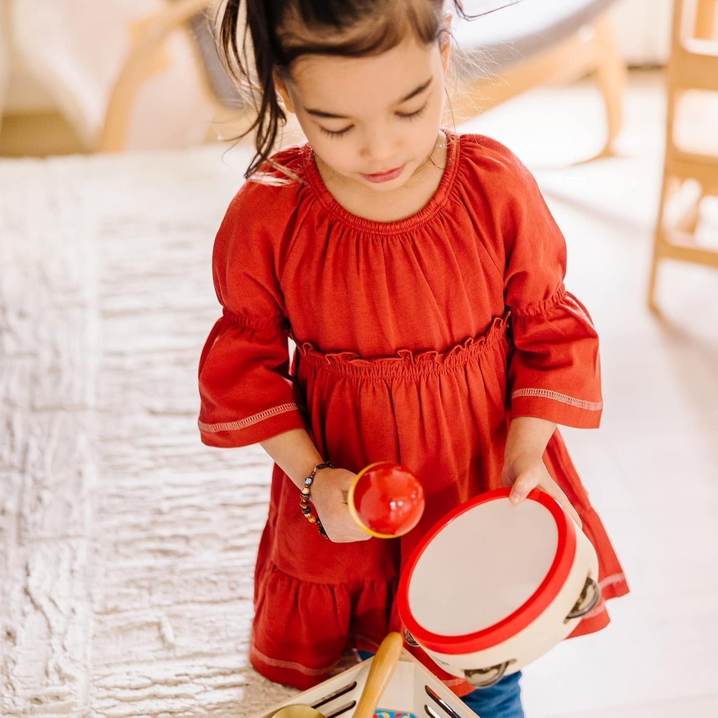 Melissa & Doug Een band in een doos | Educatief speelgoed | Muzikaal speelgoed voor kinderen | 3+ | Cadeau voor jongens of meisjes Naty Shop Babyspeelgoed