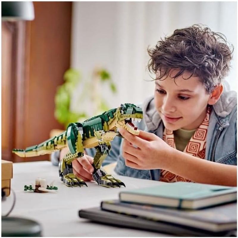 LEGO Creator T.Rex, Dino 3-in-1 transformeerbare Triceratops of Pterodactyl, mobiel dinosaurusmodel voor kinderen, cadeau voor jongens en meisjes 31151 Bouwsets