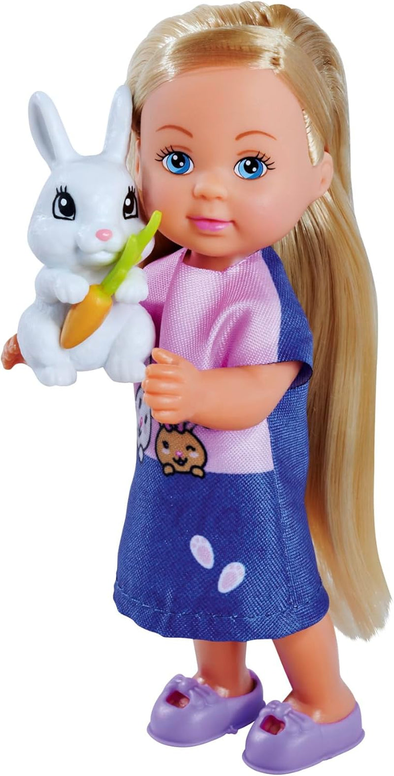 Simba Steffi Love Rabbit Family 12cm 29cm konijnenkooi speelpop en pop met twee konijnen, vanaf 3 jaar
