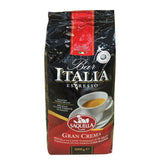 Kafffe, Bar Italia Espresso, gran crema (1 kg, zak), verpakking van 1