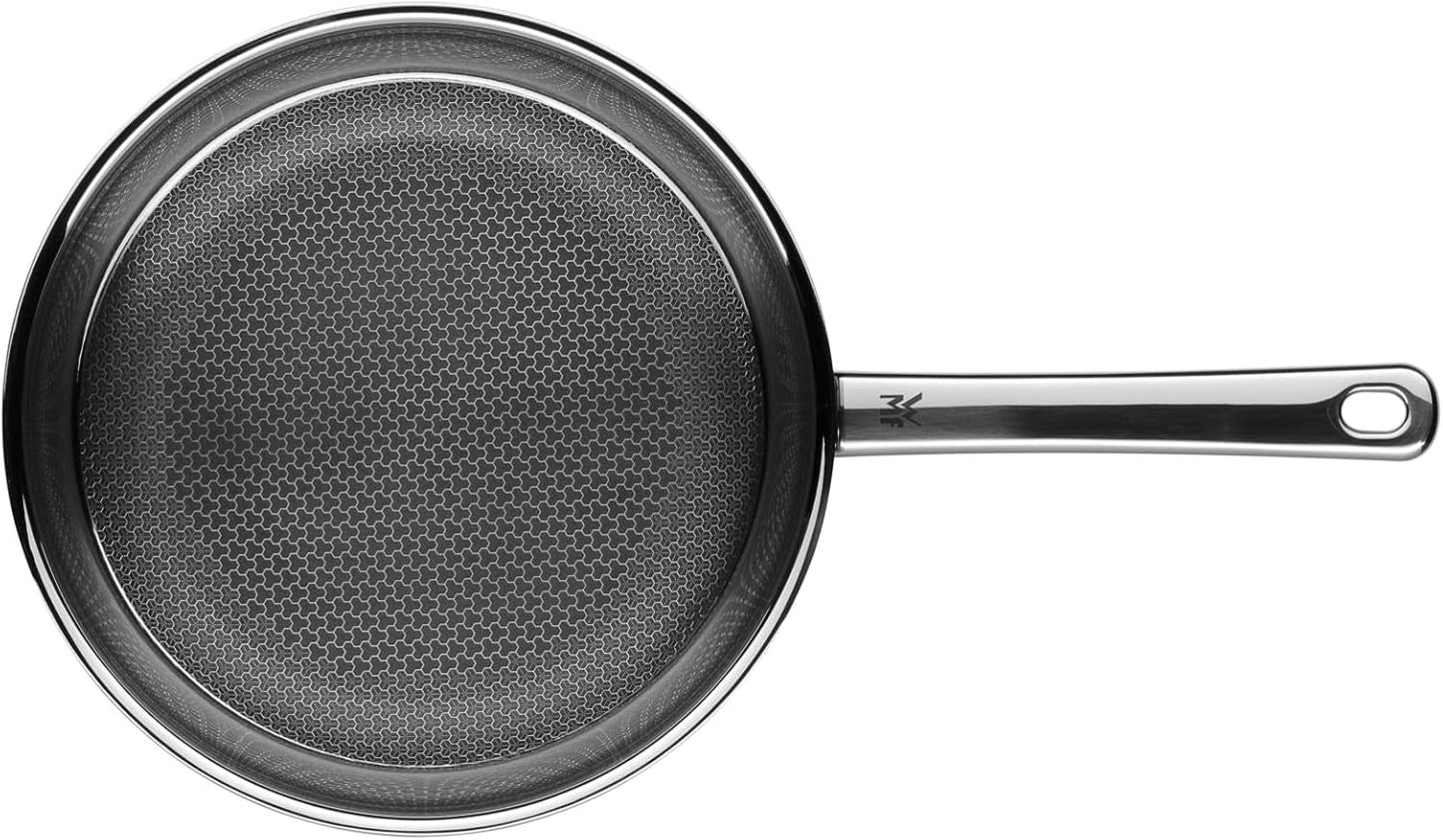 WMF Profi Resist inductiepan 24 cm, materiaal met meerlaagse coating, honingraatstructuur, roestvrijstalen handgreep, ovenvaste potten en pannen Naty Shop