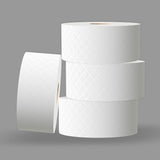 Toiletpapier Renova Jumbo BLK, 12 rollen van 170 M, wit papier, 2 lagen