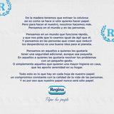 Regina Maxi-Roll - 4 rollen toiletpapier, 500 2-laags vellen per rol, ruim drie keer een standaardrol, 60% gerecyclede plastic verpakkingen, 100% Fsc-gecertificeerd papier