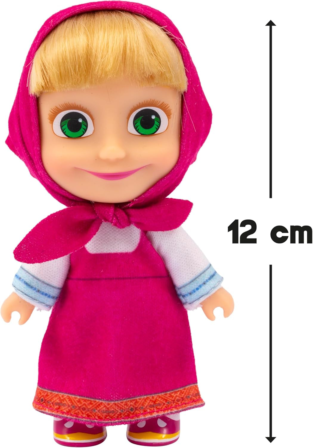 Masha en Michka Masha-pop van 12 cm en Bärka-knuffel van 20 cm voor kinderen vanaf 3 jaar MHA21