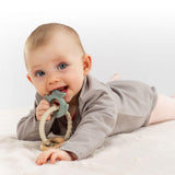 reer BiteDuo | Baby siliconen houten bijtring | Tandjeshulp | Gemotoriseerd speelgoed