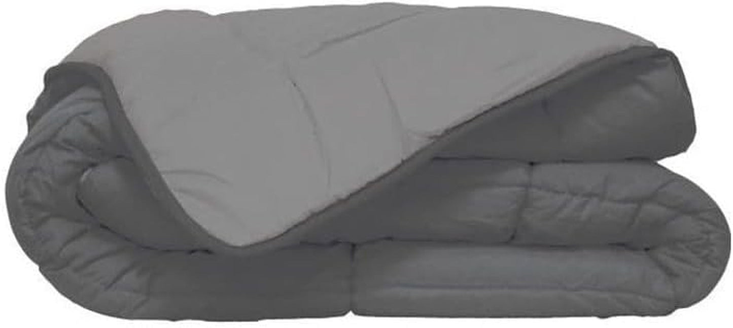 Poyet Motte Calgary Dekbedovertrek Polyester Staal/Zilver, Polyester, Staal/Zilver, 220X160X1 Cm Dekbedden en dekbedden Naty Shop 240X220X1 Cm