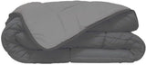 Poyet Motte Calgary Dekbedovertrek Polyester Staal/Zilver, Polyester, Staal/Zilver, 220X160X1 Cm Dekbedden en dekbedden Naty Shop 240X220X1 Cm
