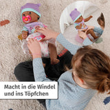 BABY Born Eva 43Cm, pop met 10 functies en accessoires, voor kinderen vanaf 3 jaar, werkt zonder batterij, grote pop 43Cm, 836408 Zapf Creation Dolls Naty Shop