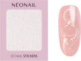 NÉONAIL Nagelstickers 3D - 61 Muster - Nail Charms - Nägel Selber Machen - Nails - Nageldesign - Accessoires - Nailart - Nail Art Zubehör - Nagel Deko - Nagelschmuck - Decoratie Nageldesign - Weiß