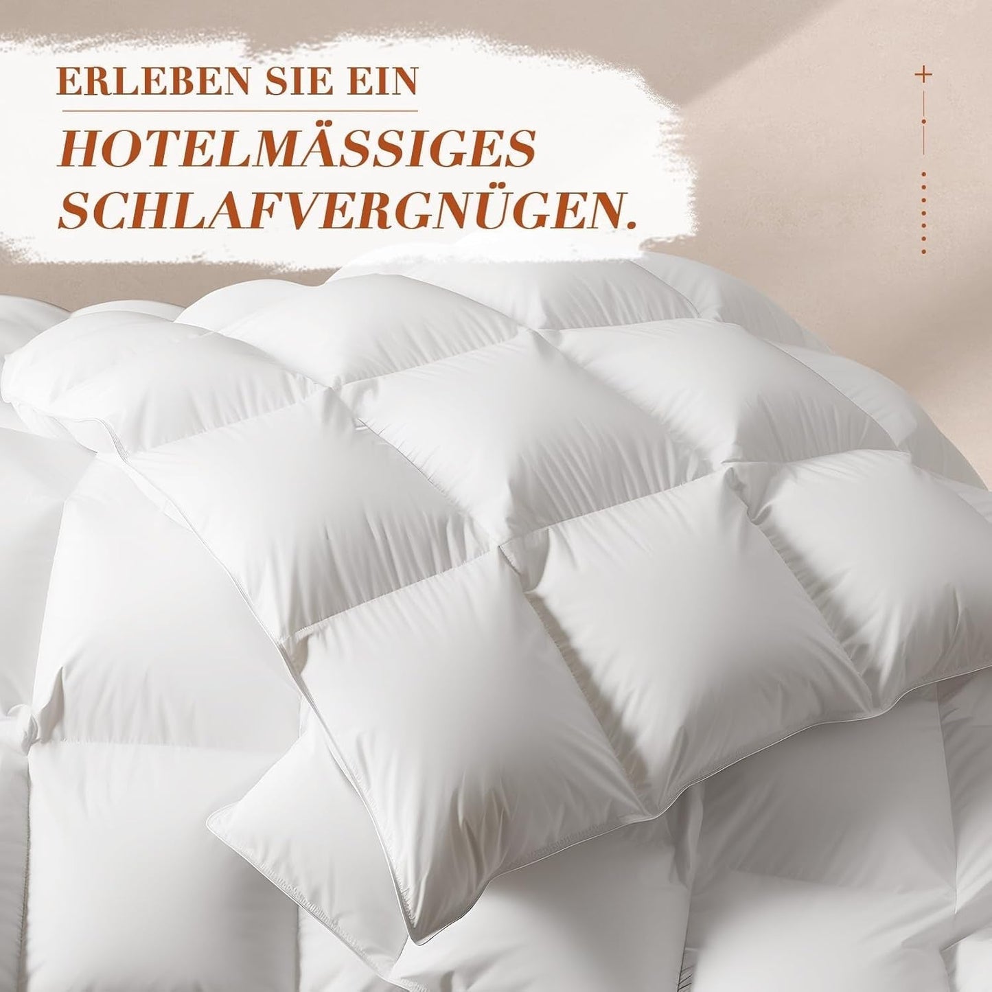 Donzen dekbed 135X200 Alle seizoenen 100% katoen 4-seizoenen dekbed 135X200 met ganzendons en veren Hoog pluizig 3D-schottendoos Medium warmte Quilts en quilts Naty Shop