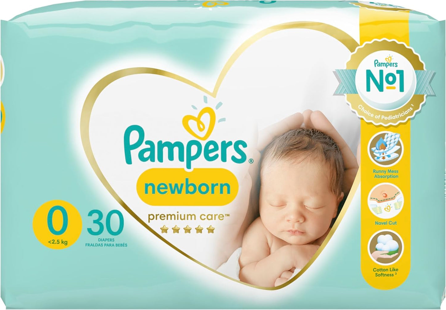 Pampers Luiers Maat 0 (<3 verwennerijen