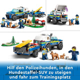 LEGO 60369 City Mobiele Politiehondentraining, speelgoedpolitieauto met aanhanger, honden- en puppyfiguren, dierenset voor kinderen vanaf 5 jaar Bouwsets Besuche in LEGO-Store