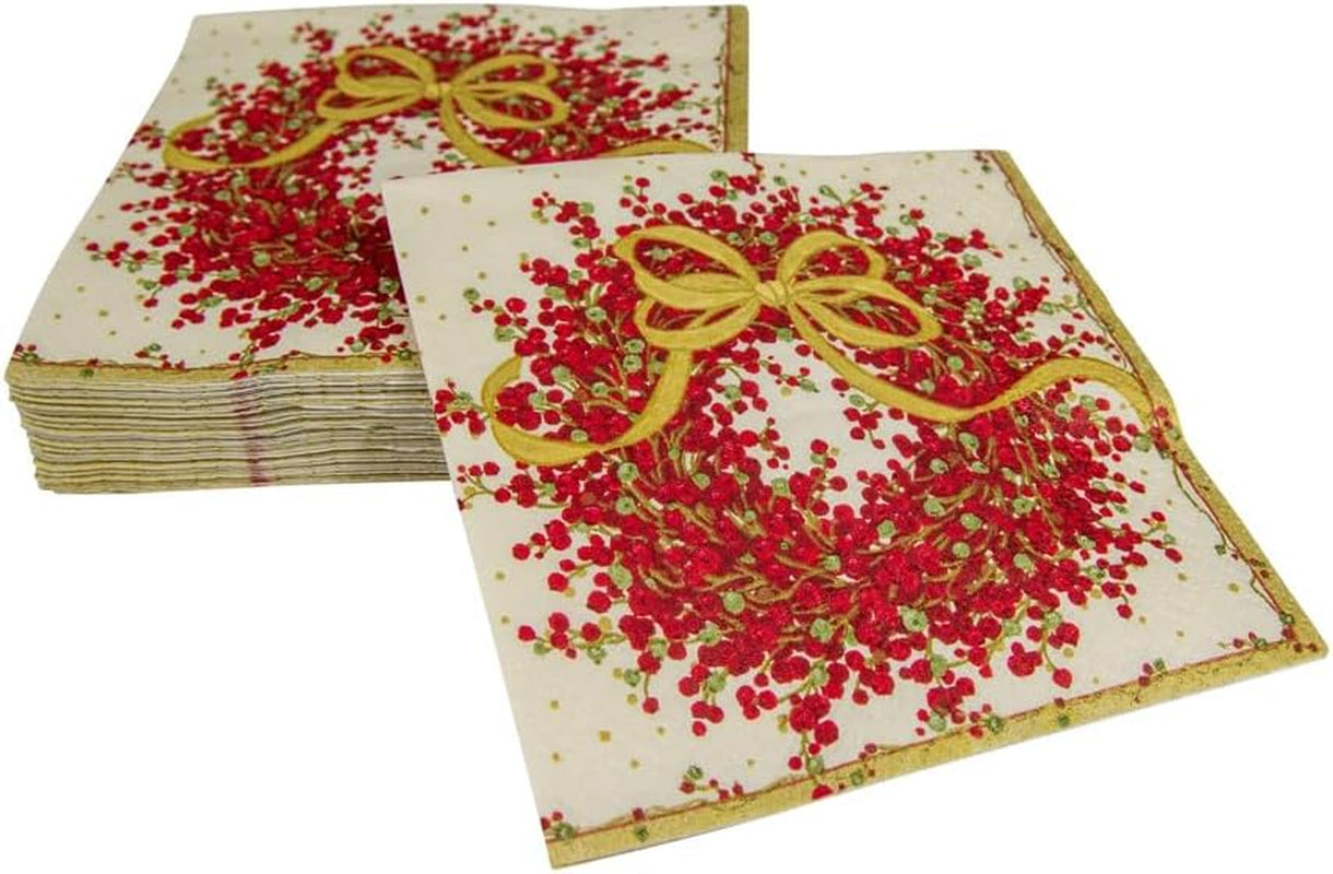 8070C Drielaags papieren servetten, 20 stuks, 25 x 25 cm, Pepperberry